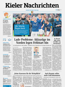 Titelblatt der Zeitschrift Kieler Nachrichten