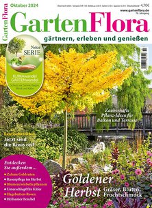 Titelblatt der Zeitschrift GartenFlora Leser werben