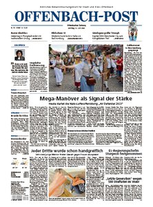 Titelblatt der Zeitschrift Offenbach-Post