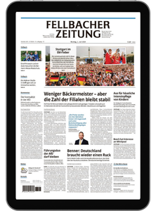 Titelblatt der Zeitschrift Fellbacher Zeitung