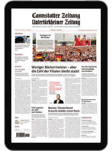 Titelblatt der Zeitschrift Cannstatter Zeitung / Untertürkheimer Zeitung