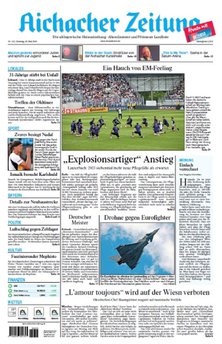 Titelblatt der Zeitschrift Aichacher Zeitung