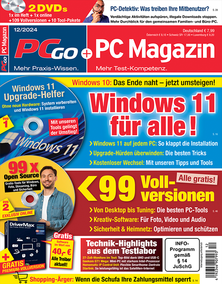 Titelblatt der Zeitschrift PCgo + PC Magazin Premium im Prämienabo