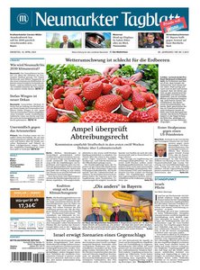 Titelblatt der Zeitschrift Neumarkter Tagblatt