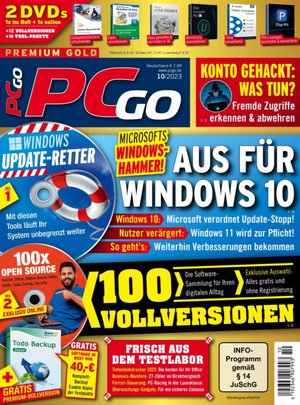 PCgo Gold Edition Abo beim Leserservice